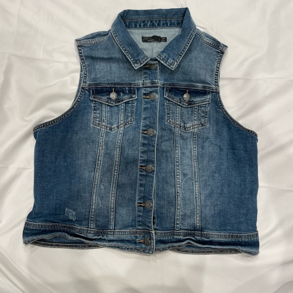 Prana Denim Cropped Vest